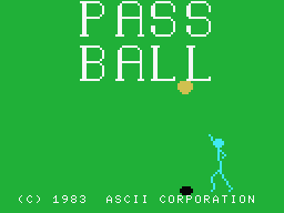 Pass Ball screenshot 3 for MSX